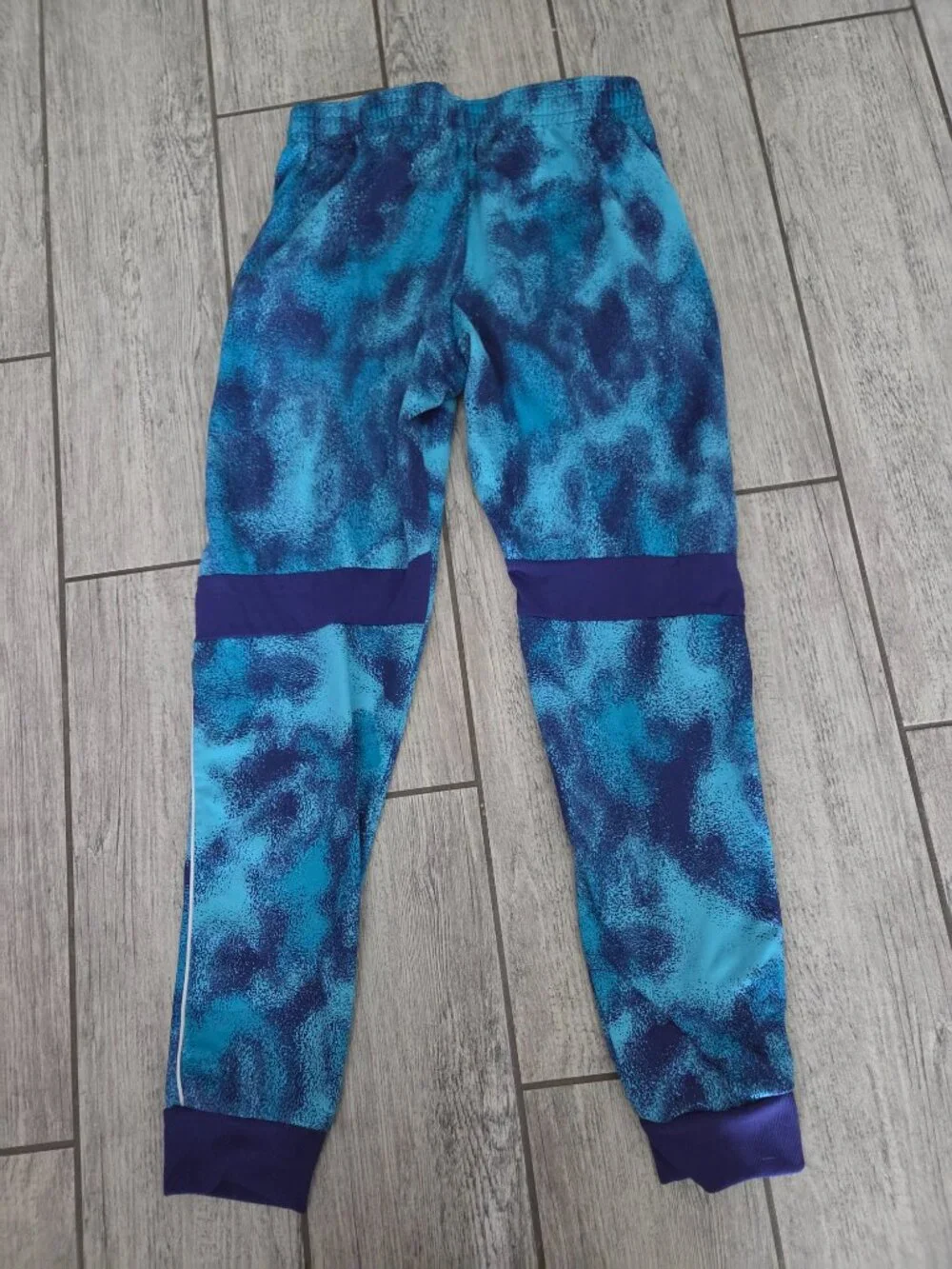 Under Armour Youth Kids Athletic Jogger Pants Blue Abstract Print Size Medium